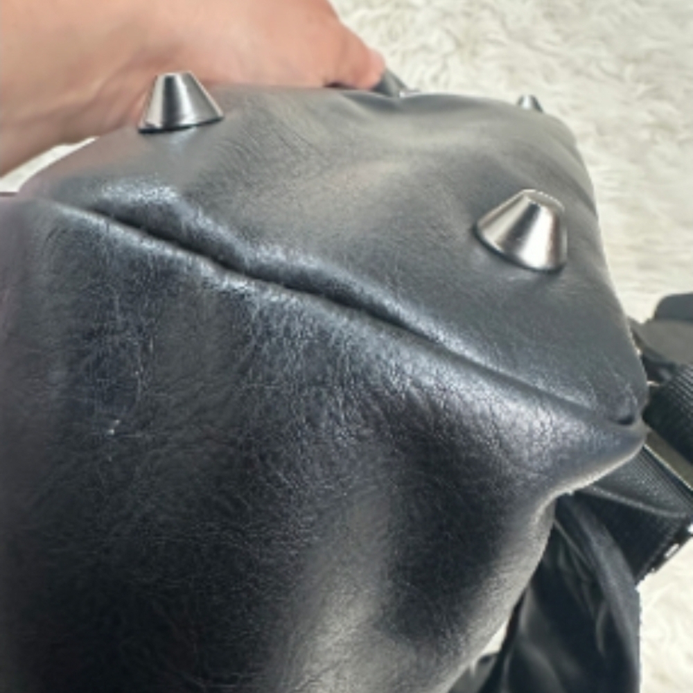 Versace Black Backpack with Gold Accents - Picture 7 of 11